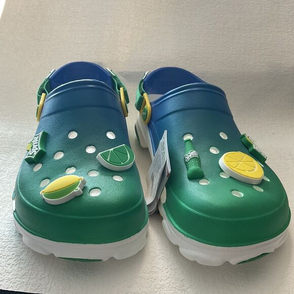 NWOB Crocs Sprite Coca-Cola All Terrain Mens Green Slip On Water Clogs Sandal 11 main image 11
